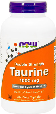 

Now Foods Taurine Double Strength 1000 mg 250 Veg Capsules(250 No)