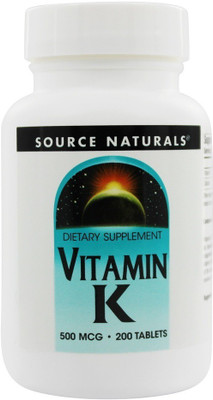 

Source Naturals Vitamin K 500 mcg 200 Tablets(200 No)
