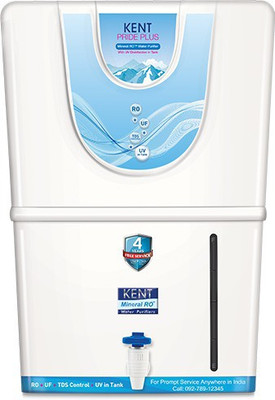 

Kent Pride Plus (11067) 8 L RO + UV + UF + TDS Water Purifier(White)