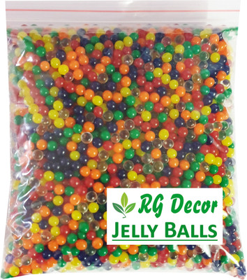 

RGDECOR Magic Crystal Water Jelly Balls [Multicolour] used for Decoration [Pack of 1000 pcs. water balls Aprrox.]
