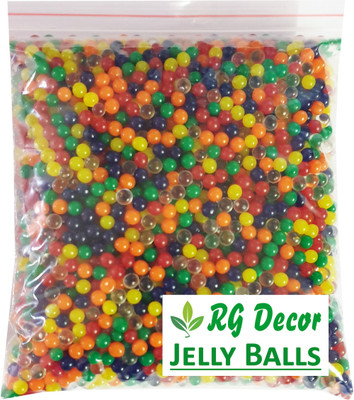 

RGDECOR Multicolour Magic Water Absorbent Jelly Balls used for Decoration [Pack of 4000 pcs. Aprrox.]