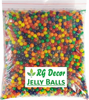 

RGDECOR Multicolour Magic Crystal Water Jelly Balls used for Decoration [Pack of 6,000 pcs. water ball Aprrox.]