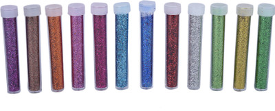 

AutoVHPR Set of 12 Different Glitter Chamkili for Art and Craft work and School Activity