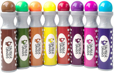 

Cameron Frank Products 8-pack Washable Dot Markers / Daubers Dabbers Dauber Dawgs Kids / Toddlers / Preschool / Children Art Supply 3 Pdf Coloring eBooks = 100 Activity Sheets To Do!
