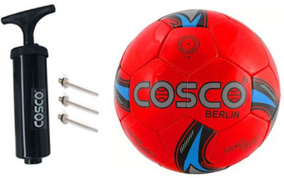 Cosco Football with Ball Pump Football - Size: 5(Pack of 2, Yellow)