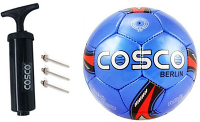 Cosco Football with Ball Pump Football - Size: 5(Pack of 2, Yellow)