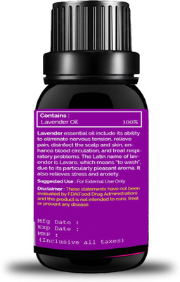 

duzberry Natural Lavender Essential Oil (50% Extra in Pack) 15 ML Pack of 2 (30 ml)(15 ml)