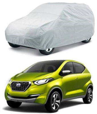 ask Car Cover For Datsun Go (Without Mirror Pockets)(Silver, For 2018 Models)