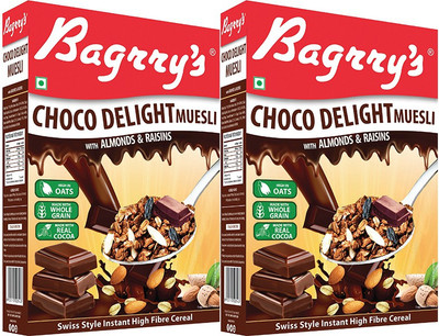

Bagrry's Choco Delight Muesli Box Pack of 2(1000 g, Box, Pack of 2)