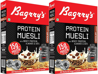 

Bagrry's Protein Muesli 500 GM Box Pack of 2(1000 g, Box, Pack of 2)