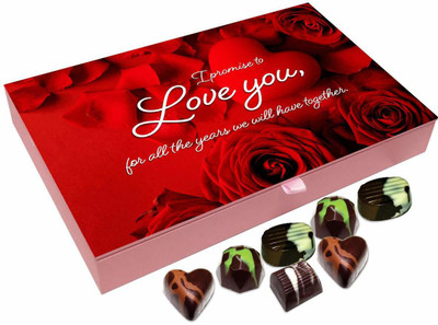 

Chocholik Valentine Gift Box – Exotic Gift of Taste Belgium Chocolate Box - 12pc Truffles(144 g)