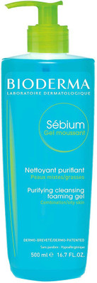 

Bioderma Sebium Foaming Gel Facial Cleanser for Combination to Oily Skin(500 ml)