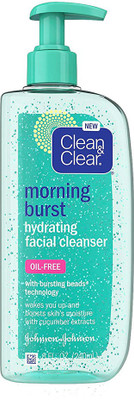 

Clean & Clear Morning Burst Oil-Free Hydrating Facial Cleanser with Cucumber & Green Mango Extract, Gentle Daily Face Wash for All Skin Types, 8 fl. oz(240 ml)