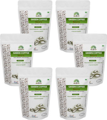 

nutvit Best Quality Organic Decaffeinated Unroasted Green Coffee Beans 250g (Pack of 6) Instant Coffee 250 g(Pack of 6)