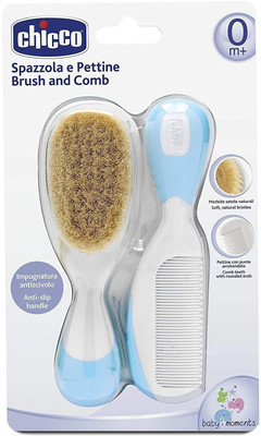 

Chicco Baby Moments Brush and Comb Set (Blue)(Set of 2)