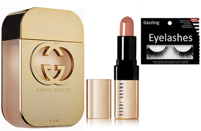 

Dazzling Eyelashes , Perfume & Nude Matte Lipstick(Set of 3)
