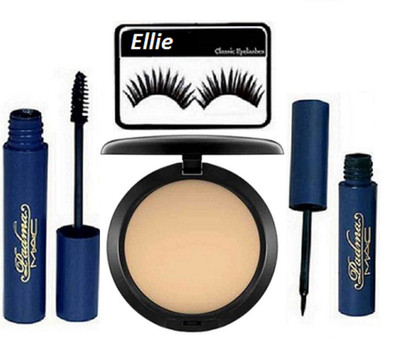 

ellie Eyelashes,Mac Studio Fix Compact,Mac Padma Liner,Mascara(Set of 4)