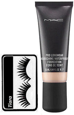 

tiara Eyelashes, Nourishing Waterproof Foundation Fond De Teint(Set of 2)