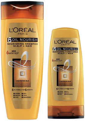 

Loreal Paris 6 Oil Nourishing (Shampoo(175ml) + Conditioner(65ml))(Set of 2)