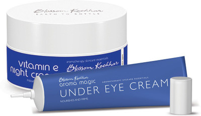 Aroma Magic Combo of Vitamin E Night Cream and Under Eye Cream(Set of 2)