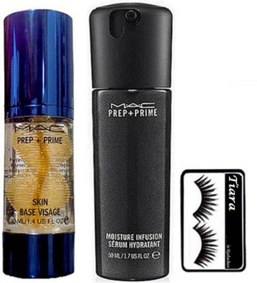 

tiara Eyelashes , Prep+Prime Skin Base Visage Primer, Face Serum(Set of 3)