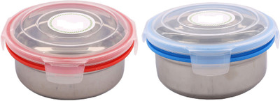 KUBER INDUSTRIES Plastic Grocery Container  - 650 ml(Pack of 2, Multicolor)