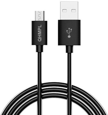 Quantum F2 1m 2.4 A 1 m Micro USB Cable  (Compatible with Mobiles, Tablets and All USB Charging Devices, Black, One Cable)