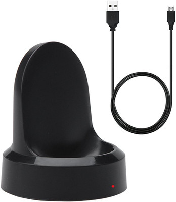 

TechGear Wireless Charging Gear S3 Charger Cradle Holder Dock With Cable For All Smartphone/ Watch Dock(Black)