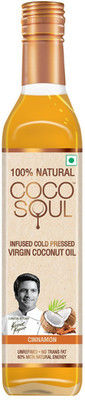 

Coco Soul Infused Cold Pressed Virgin Cinnamon Coconut Oil Plastic Bottle(250 ml)