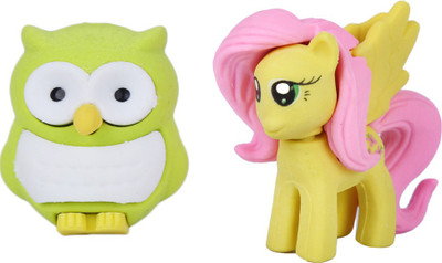 

AutoVHPR Set of 2, One Green Owl & Yellow Mare shaped Pencil Eraser for School Children Non-Toxic Eraser(Set of 2, Multicolor)
