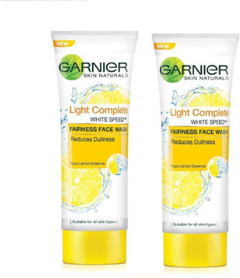 

Garnier Skin Naturals, Light Complete Face Wash 50g pack of 2 Face Wash(100 g)