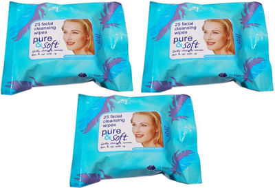 

CartKing Face Tissue Paper For Complete Cleansing & Freshness, Smooth Makeup Removal Experience - Pack of 75 pcs, Blue(Pack of 75)