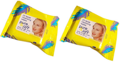 

CartKing Face Tissue Paper For Complete Cleansing & Freshness, Smooth Makeup Removal Experience - Pack of 50 pcs, Yellow(Pack of 50)