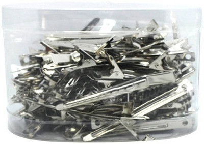 

Iyaan Stainless Steel Section Clips For Salon Use, Duck Hair Clips For Women And Girls, Set Of 60, Pack Of 1 Hair Accessory Set(Silver)