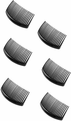 

Chooz Designer Studio Hair Comb Pack of 6 Pcs Black Clip Hair Accessories for Womens/Girls Bun Clip(Black)