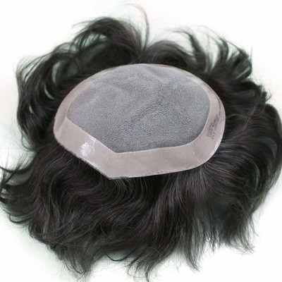 

Ritzkart Men Toupee 100% 9x6 Original Human Premium quality Patch Replacement System Fine Mono filament Wigs For Men Toupee Hair Extension