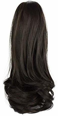 

A To Z Traders 15" Claw Clip in Ponytail Extensions for Women & Girls (Black-Brown) Hair Extension