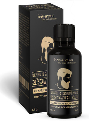 

Ivenross Beard And Moustache Growth Oil Faster Growth Smooth and Shine All Natural & Organic Hair Oil(30 ml)