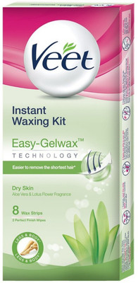 

Veet .Veet Full Body Waxing Kit with Easy-Gelwax Technology for Dry Skin - 8 Strips Strips(8 Strips)