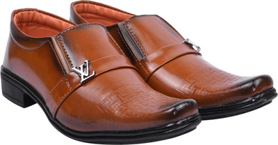 

TWIN Boys Slip on Formal Boots(Beige, Tan