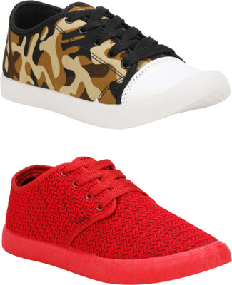 

Claptrap Boys Lace Sneakers(Multicolor, Multicolour