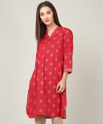 fabindia-women-printed-straight-kurtared