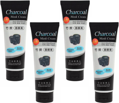 

Charcoal Mask Cream High Quality Anti-Blackhead Bamboo Whitening Mask Cream For All Skin Tone (130 Ml) – Pack of 4(520 g)