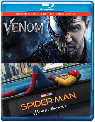 

2 Superhero Movies Collection: Venom + Spider-Man: Homecoming (2-Disc)(Blu-ray English)