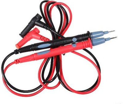 Inditrust 1000 Volt 20 Amp Universal Multimeter Lead Probes Plug Test Cable Wire Pen Thin Tip Needle for Multi Meter, Clamp Meter, Volt Meter, Electronic Work with Ultra Fine Imported High Quality Super Softer Antifreezing Silicon Probe for Digital Multimeter(2000 Counts)