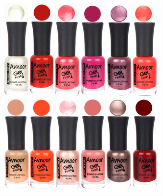 

Avnoor Color Gel Nail Polish Combo Set No 181 Multicolor(Pack of 12)