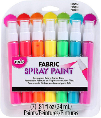 

Tulip I Love To Create Fabric Mini Spray Paint Kit-Neon(Set of 1, Multicolor)
