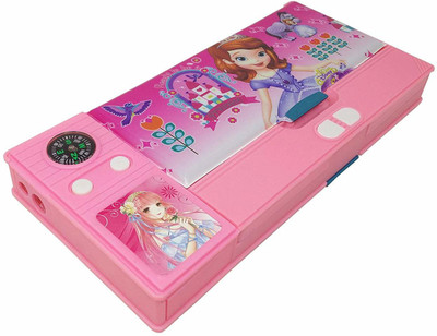 

Parteet Pencil box Pencil Box Art Plastic Pencil Box(Set of 1, Pink)