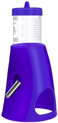 

Pets Empire Small Animal Hideout Drinking Dispenser Feeder 2 in 1 Water Bottle with Plastic Base Hut for Dwarf Hamster Round Plastic Pet Bottle(80 ml Multicolor)