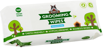 

Pogi's Grooming Wipes - Deodorizing Wipes for Dogs & Cats - Earth-Friendly, Hypoallergenic, Fragrance -Free Pet Ear Eye Wipes(Pack of 100)